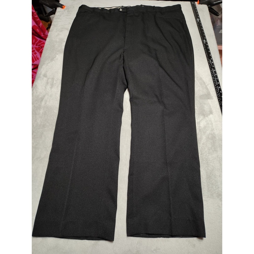 The Clothier Dress Pants Men 50/32 Black Flex Waist Business Work Professional